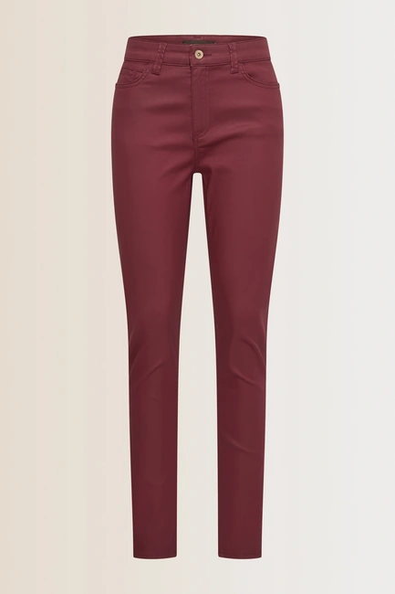 Coated skinny jeans