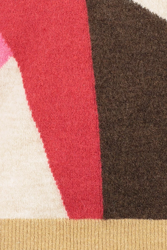 Colourblocking trui