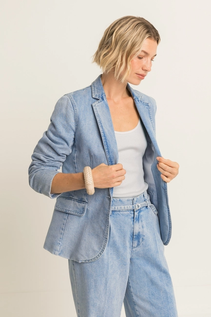 Denim blazer
