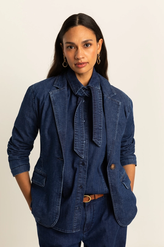 Denim blazer