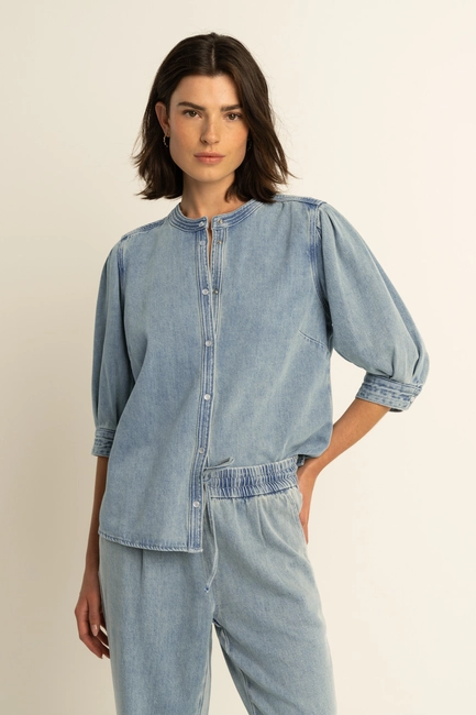 Denim blouse