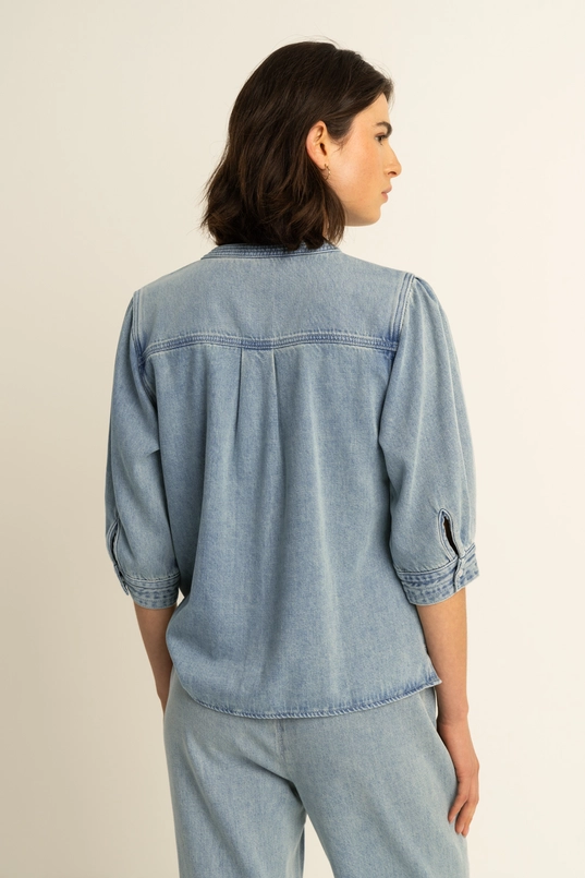 Denim blouse