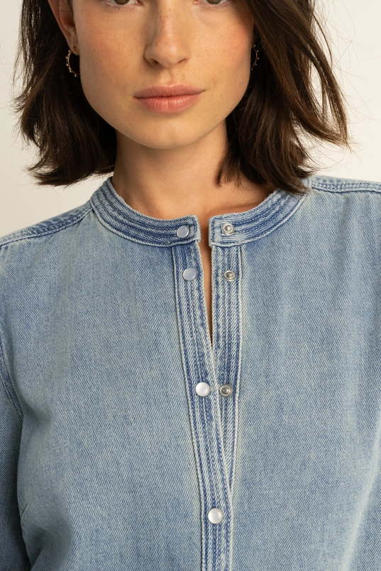 Denim blouse