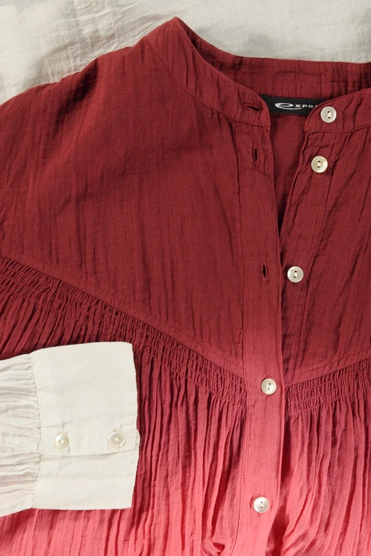 Dip-dye blouse