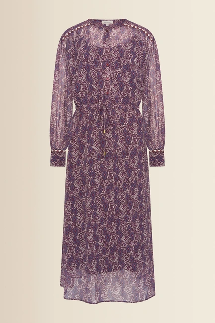 Dress woven chiffon print
