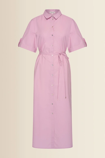 Dress woven long poplin