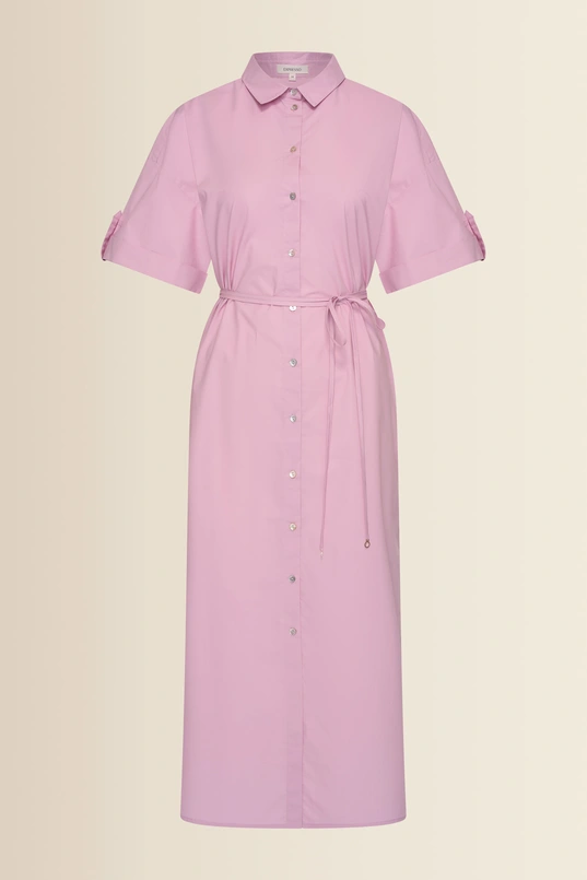 Dress woven long poplin