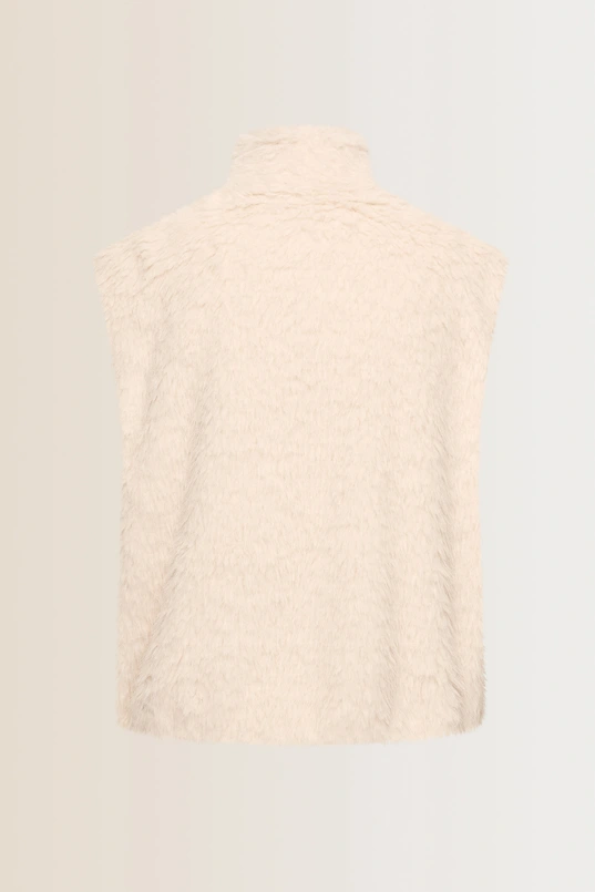 Faux-fur bodywarmer