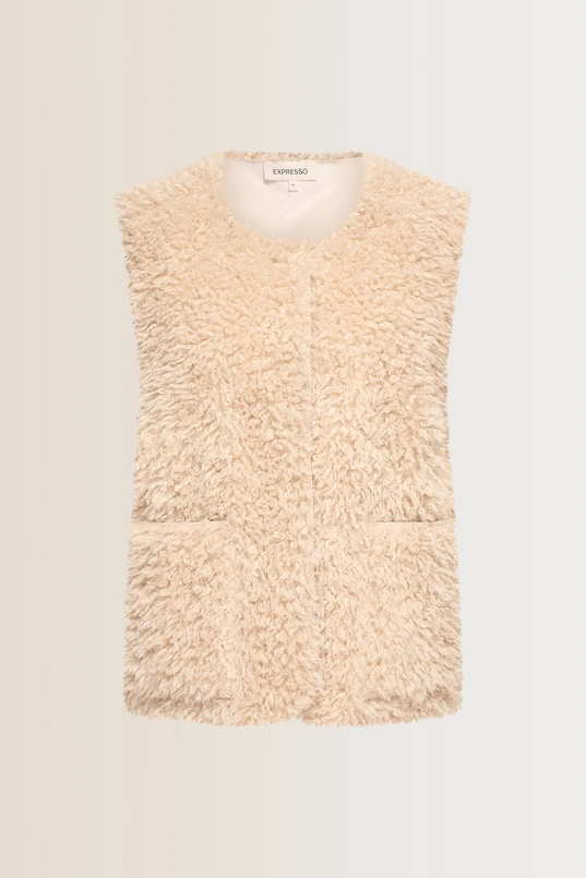 Faux fur gilet