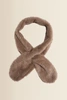 Faux fur shawl