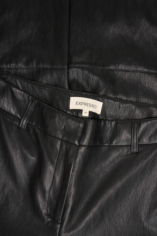 Faux-leather culotte