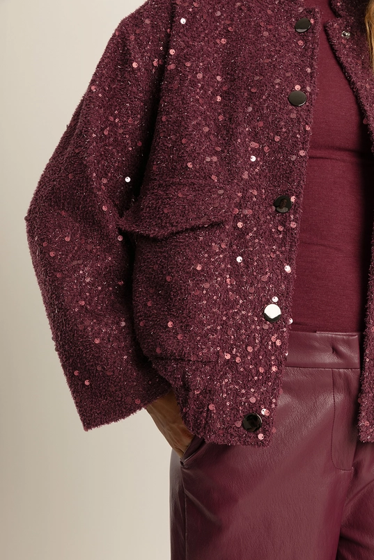 Faux-leather culotte