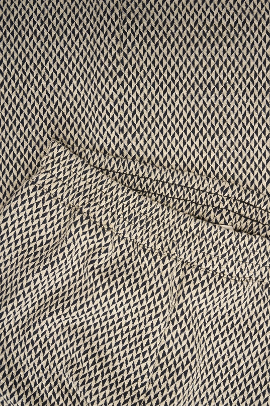 Flared jacquard broek