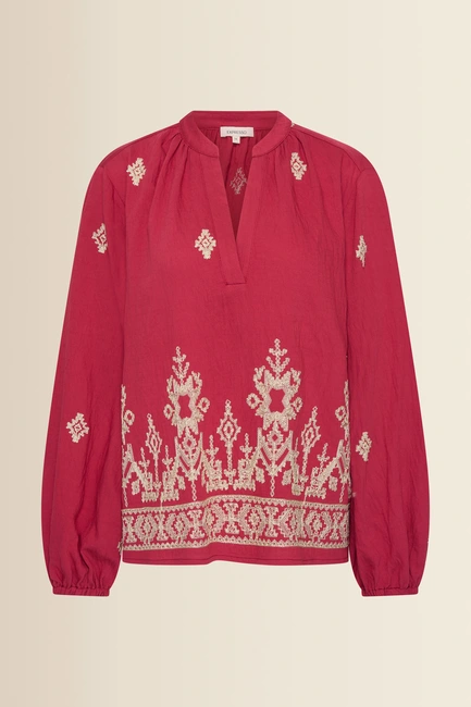 Geborduurde blouse