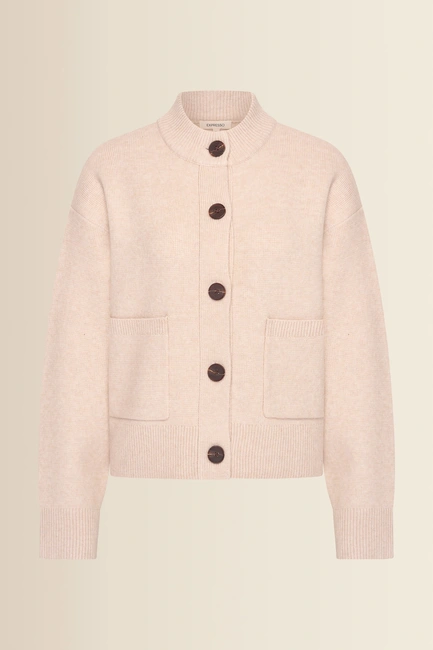 Gebreid vest met knoopsluiting