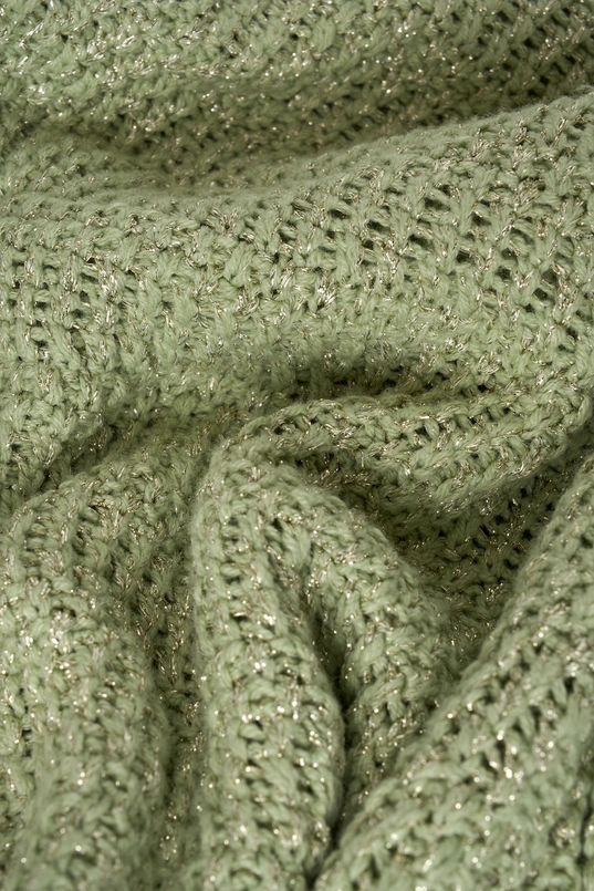 Gebreid vest met knopen