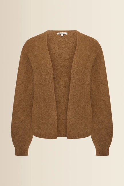 Gebreid vest met omslag