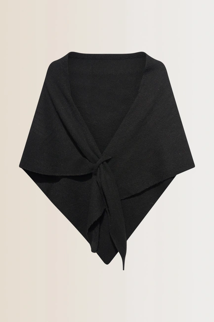 Gebreide driehoekige shawl