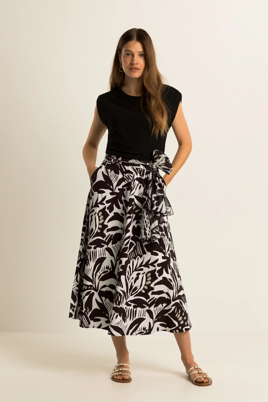 Gebreide spencer met ruchedetails