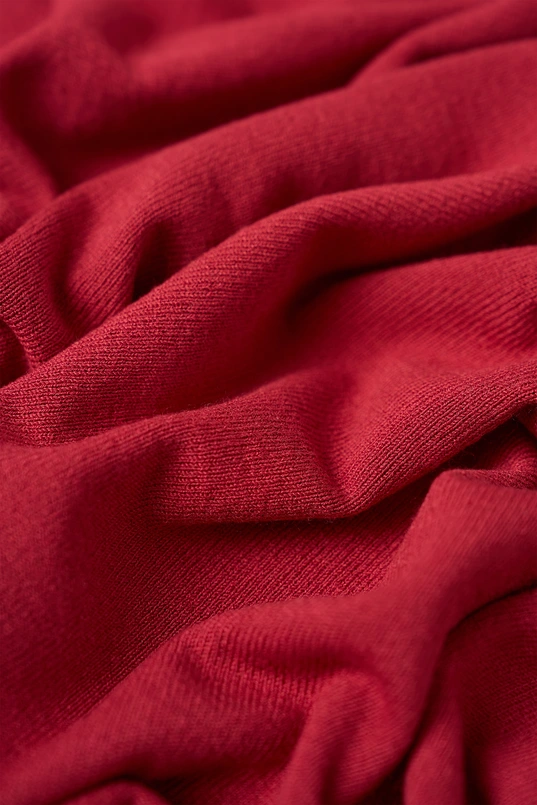 Gebreide spencer met ruchedetails