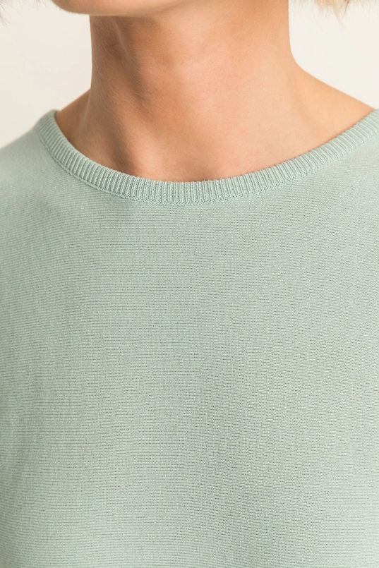 Gebreide spencer met ruchedetails
