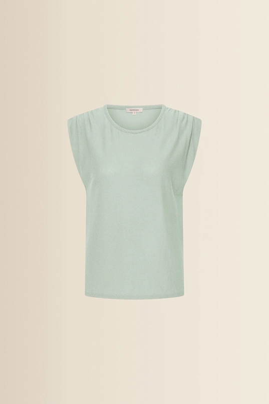 Gebreide spencer met ruchedetails