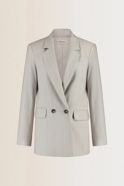 Gestreepte double breasted blazer