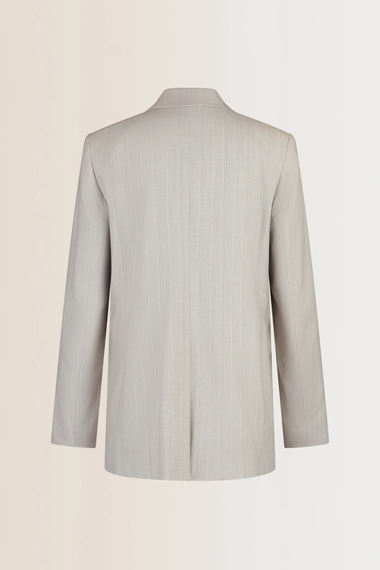 Gestreepte double breasted blazer