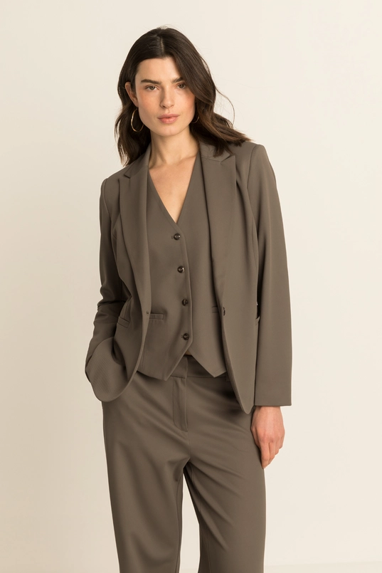 Getailleerd gilet met V-hals