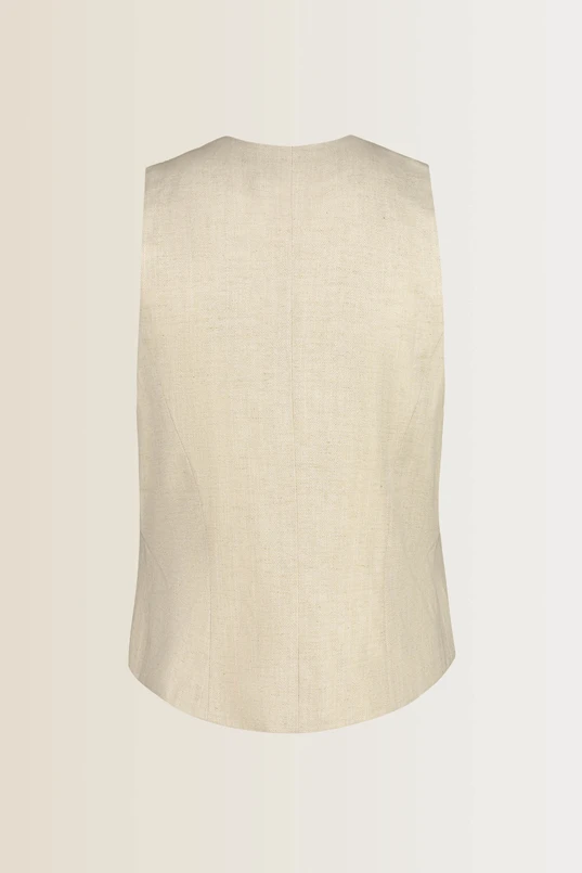 Gilet linnenmix