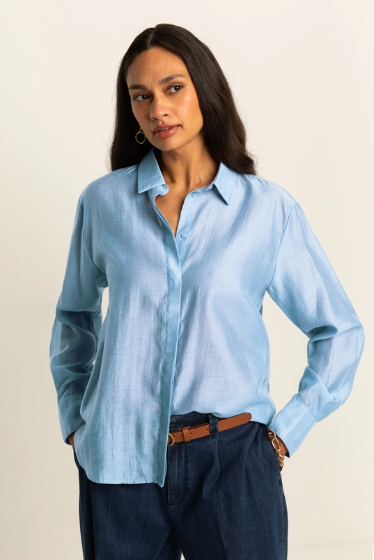 Glanzende blouse