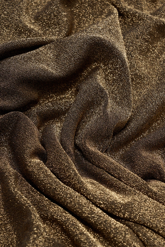 Glitterjurk met V-hals