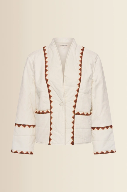 Jacket woven stepped