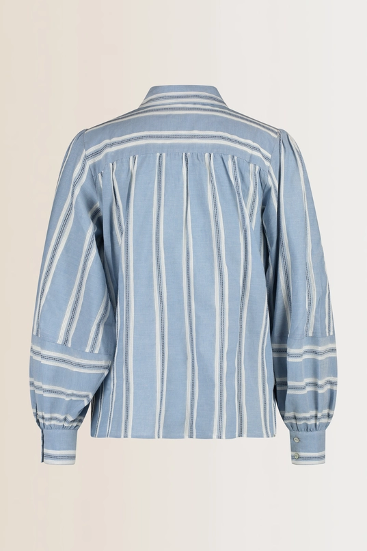 Jacquard gestreepte blouse