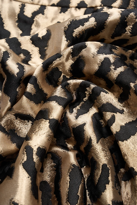 Jacquard rok met luipaardprint