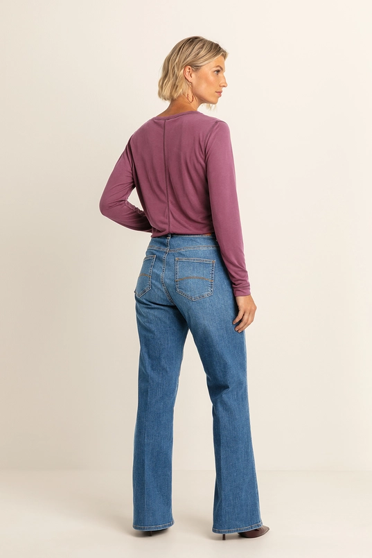 Jeans met opgestikte zakken