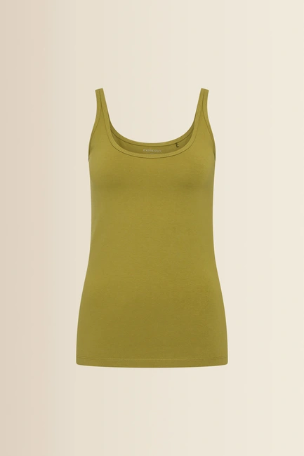 Jersey singlet met ronde hals