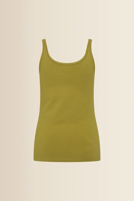 Jersey singlet met ronde hals