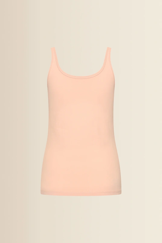 Jersey singlet met ronde hals