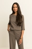 Jersey top met driekwart mouwen