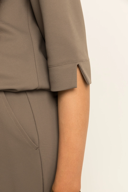 Jersey top met driekwart mouwen
