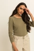 Jersey top met lange mouwen