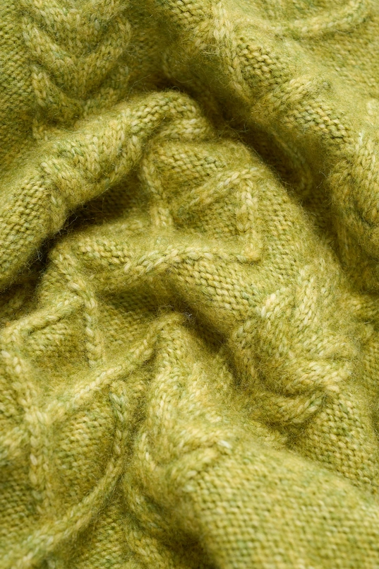 Kabeltrui met ballonmouwen