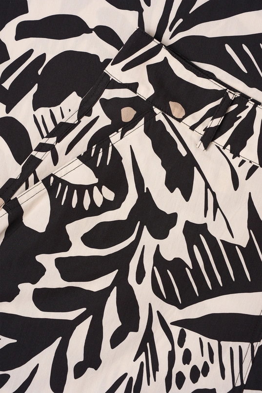 Katoenen A-lijn rok met print