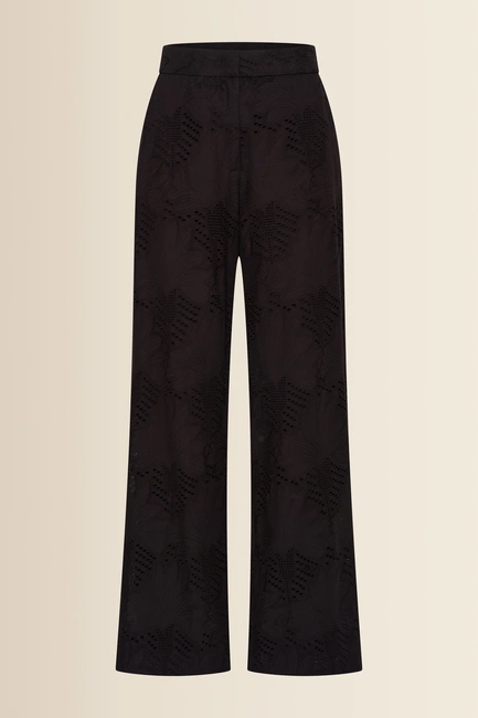 Katoenen broderie broek