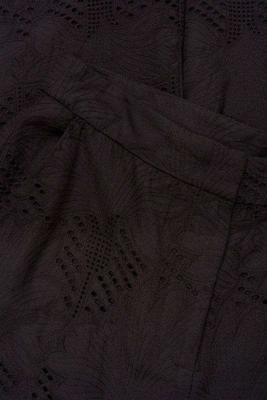 Katoenen broderie broek