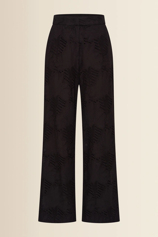 Katoenen broderie broek