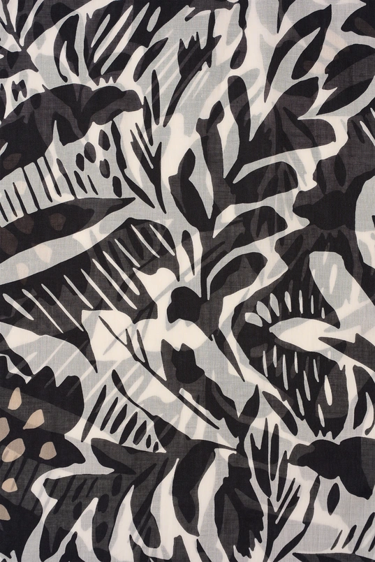 Katoenen shawl met print