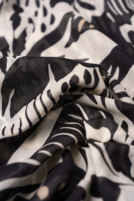 Katoenen shawl met print
