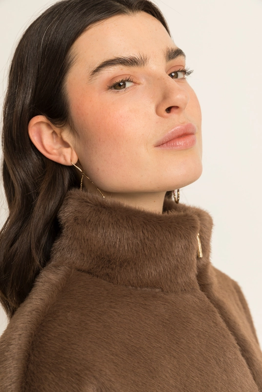 Kort faux fur jack